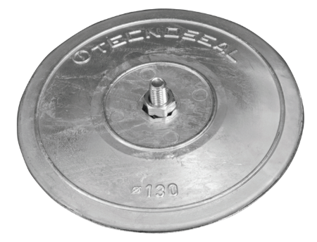 Rudder pair anodes Ø130mm with hardware