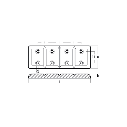 USA plate 190X70X13