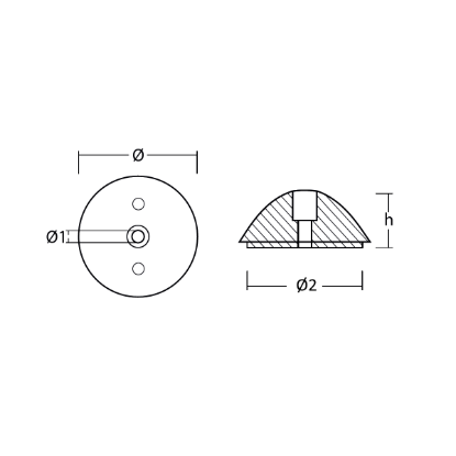 Variprop propeller nut VP76
