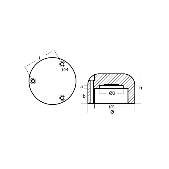 Leopard'23 propeller anode Ø90