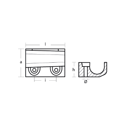 Panier block anode for engines - Placca per motori Panier