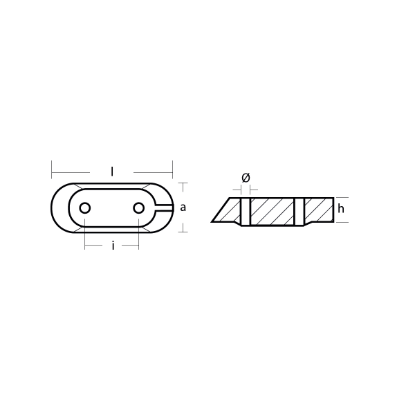 Selva anode plate for engine  Piastrina per Motori Selva