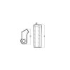 Yamaha Small anode for crankcase cylinder - Anodo interno per motore Yamaha
