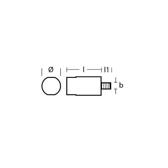 Yanmar pencil anode Ø20 L.20