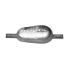 Tear drop weld-on anode
