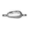 tear drop bolt-on anode 3kg with slotted holes H.C.220