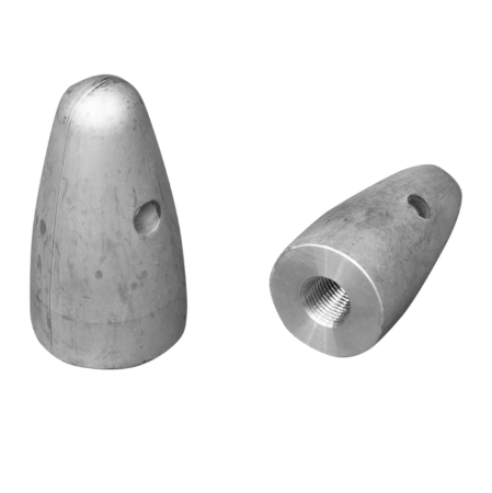 Volvo Penta type nut anode for fixed propeller
