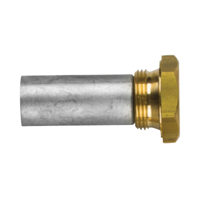Baudouin pencil anode Ø 20 L.45 complete with brass plug th. 24X1,5