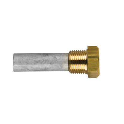 Caterpillar  pencil anode Ø 12,5 L.38 complete with brass plug th.3/8''GAS