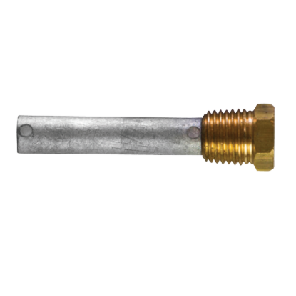 Martec pencil anode Ø10 L.40 complete with brass plug 1/4''Bspt