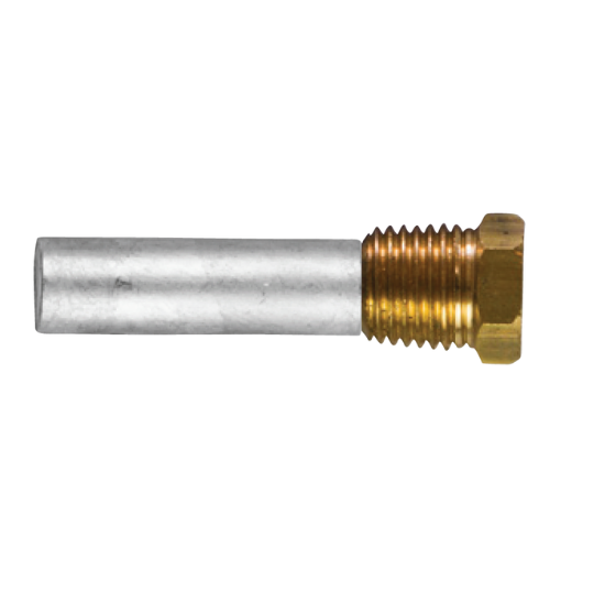 Martec pencil anode Ø12 L.40 complete with brass plug 1/4''Bspt