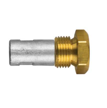 Volkswagen marine pencil anode Ø 14 L. 20 complete with brass plug th.18x1,5