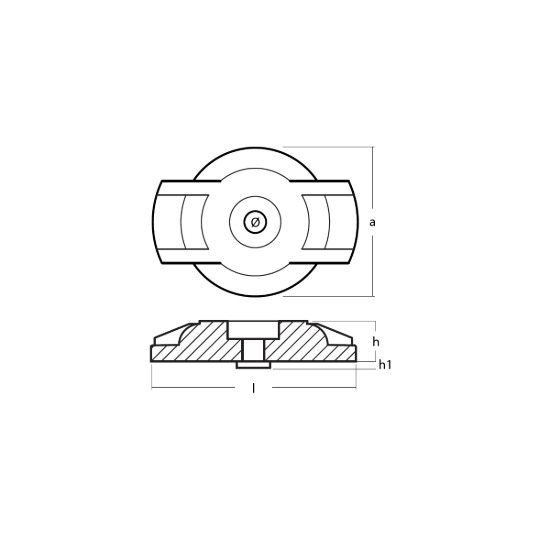 Hydrotab Trim Tab anodes