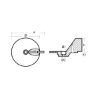 Johnson -Evinrude trim tab anode - pinna orientabile per motori Johnson-Evinrude