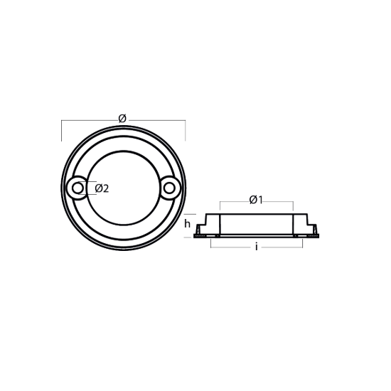 Bukh saildrive collar anode - Collare per saildrive Bukh