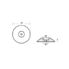 Disc anode single Ø140mm