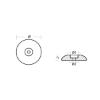 Disc anode single Ø90mm Heavy