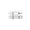 Plate for Rudder Thalassa series H.C.100