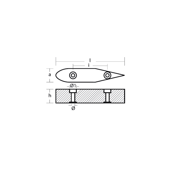Plate for Rudder Thalassa series H.C.100