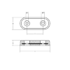 Bolt-on Bar Anodes Vetus Type 15 148x58x25 H.C. 80