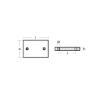 Bolt-on anode for Hull 100x70x12 H.C. 70