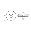 Disc anode for Stern 140*35mm