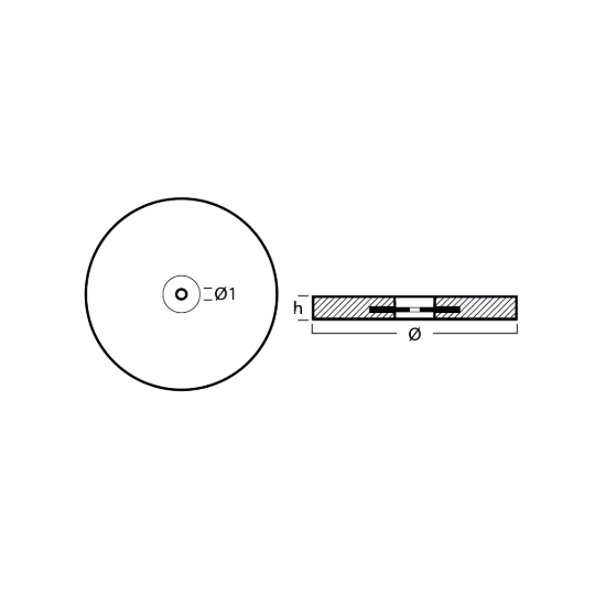 Disc anode for Hull and Stern 260*27mm