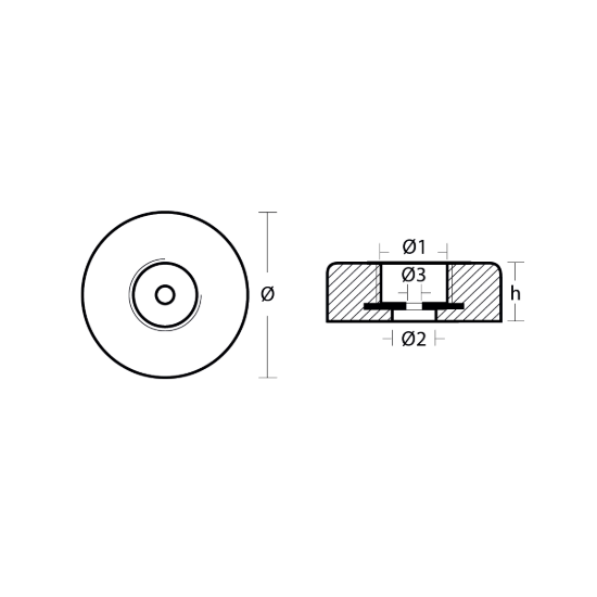 Disc anode for Stern 120*35mm