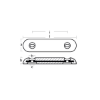 Bolt-on bar anode UK TYPE - Fairline 310x75x40 H.C. 205