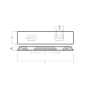 Bolt-on bar anode UK TYPE - Sealine 450X100X12 H.C. 230