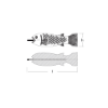 Hang on Aluminium anode 1,18kg cable lenght 6mt
