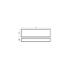Solid plate without holes  130x80x30 kg. 2