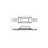 Bolt on anode 1kg with slotted holes H.C.120