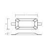 Weld-on anode 2,5 kg