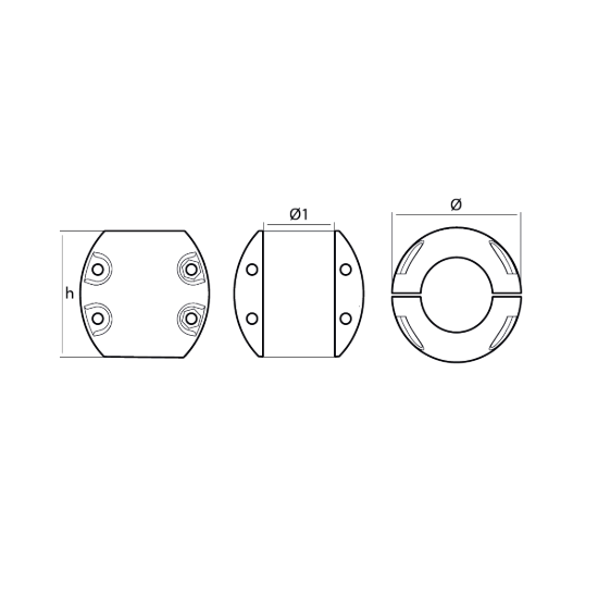 Shaft anode USA type Ø 114,3mm