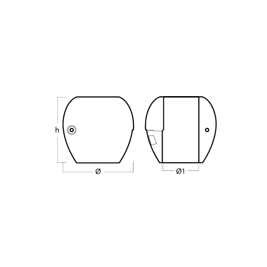 Hinged Shaft anode Ø 57,1  mm