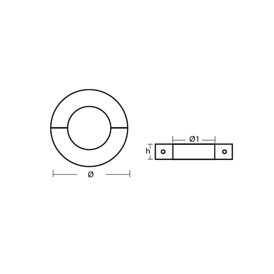 Large size ahaft collar Ø 100mm