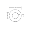 Stainless Steel washer for Radice type prop anode 40