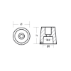 Reggiani prop nut shaft Ø40