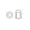 Propeller Nut internal thread 20X2
