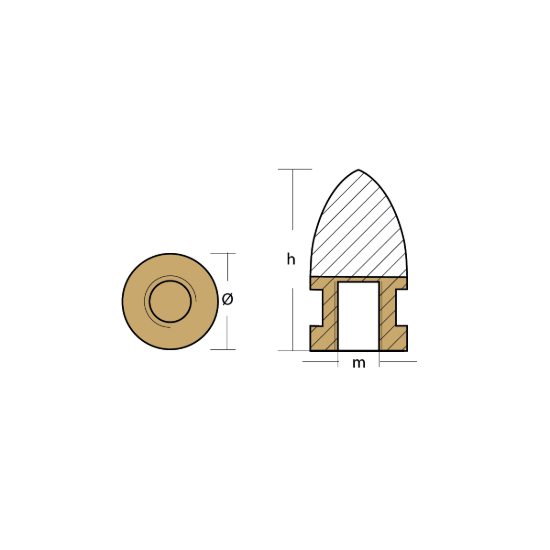 RIVA PROP NUT COMP. 16x1,5