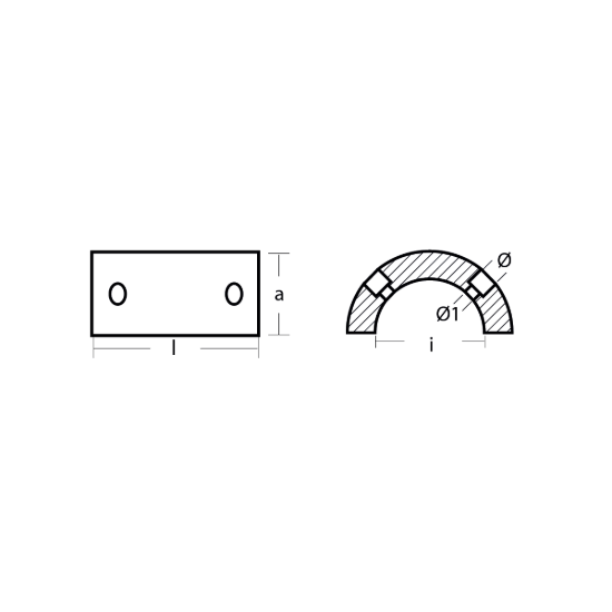 Gori collar for 3-blade saildrive Ø18''-20''