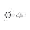 Compatible Max Prop  - 6 holes prop anode MP83R