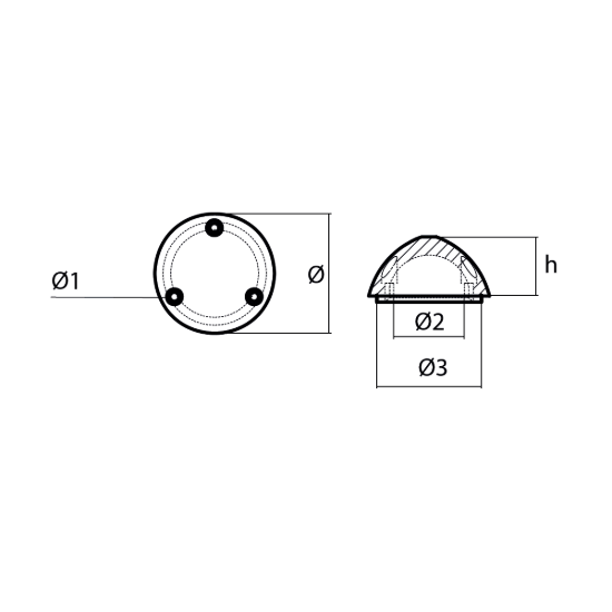 Variprop propeller nut DF-107