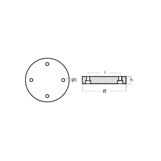 Turian  propeller anode Ø135 H20