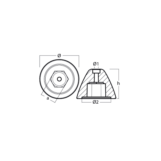 Quick propeller nut FOR BTQ250