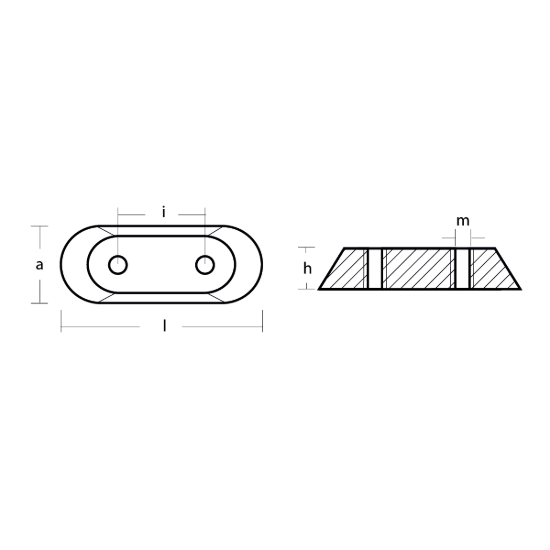 Johnson-Evinrude plate for engine - Anodo per fuoribordo Johnson - Evinrude