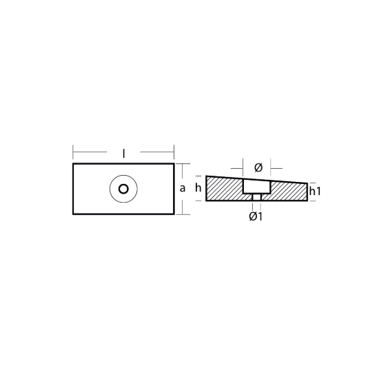 Honda wedge anode - Anodo a cuneo Honda