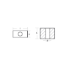 Mercury cube anode - Anodo a cubo Mercury