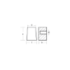Parsun cube anode with hole - cubo con foro per motori Parsun